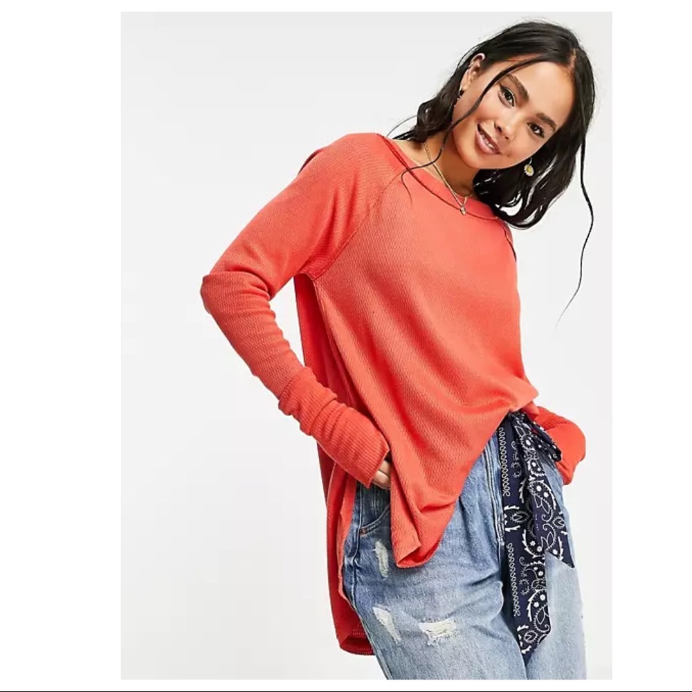 FREE PEOPLE BOHO FLOWY TUNIC TOP PULLOVER A2C - Picture 14 of 16